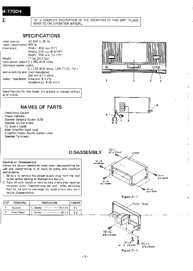 SHARP SM-7700H[BK] service manual (2nd page)